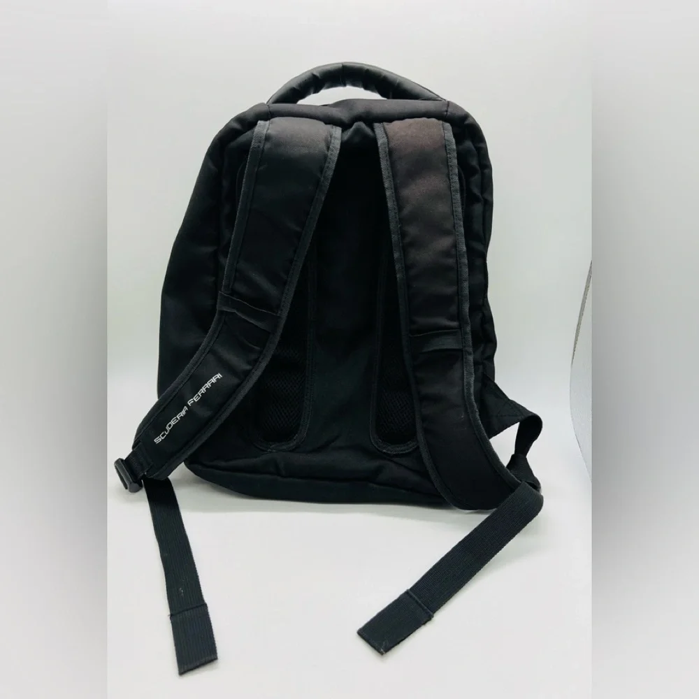 Ferrari Black Scuderia Backpack with Iconic Logo